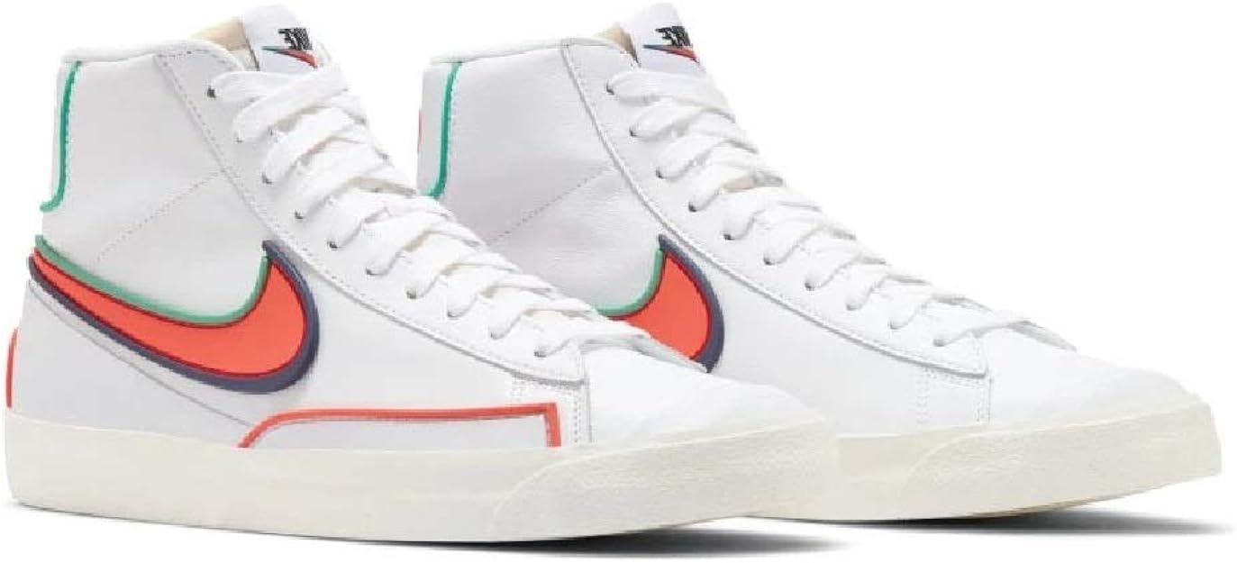 Amazon.com | Nike Blazer Mid Infinite White Bright Crimson 2020 DA7233-102 US Size 7.5 | Shoes