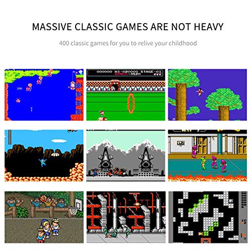 Leegoal Handheld Game Console,Classic Retro Video Gaming Player Colorful LCD Screen USB Rechargeable Portable Game Console with 400 Classic Old Games Best Toy Gift for Kids - Thumbnail 5