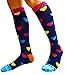 Compression Socks for Women & Men - Hearts, Large