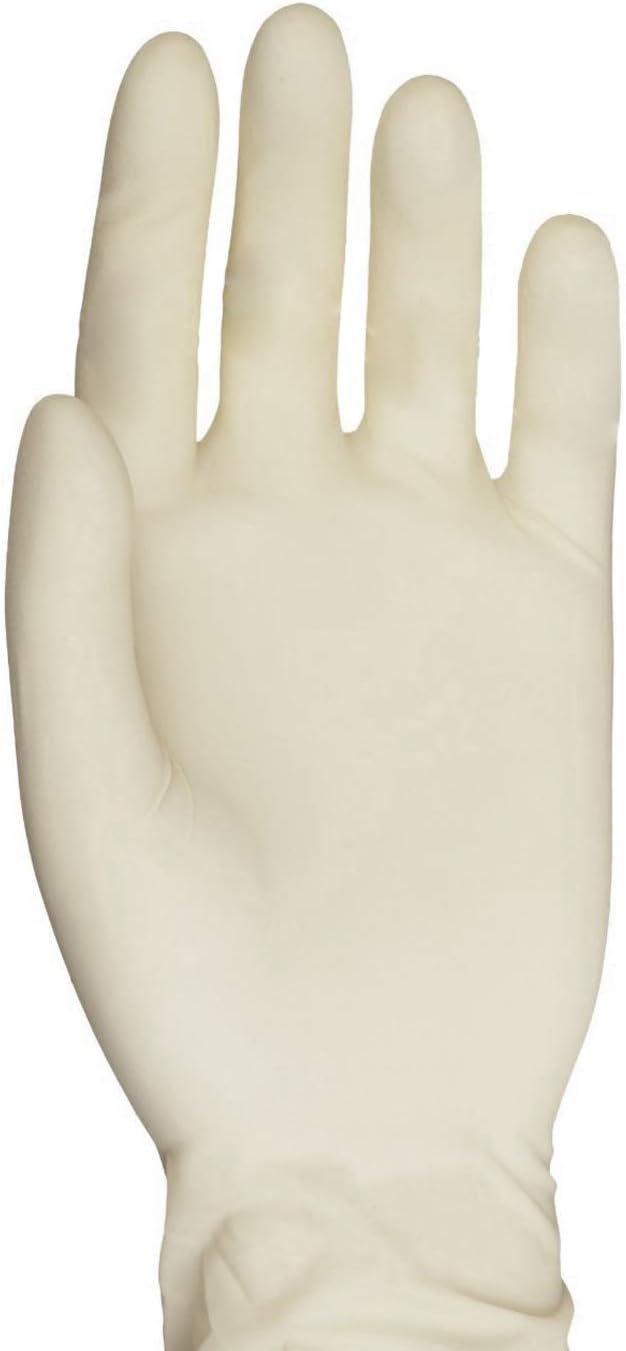 VIVID NaturalTouch Latex Examination Gloves – Powder Free, Food Safe – for Medical Use, Crafting, Pet Care, Painting, Cleaning (Large, 100 Pack)