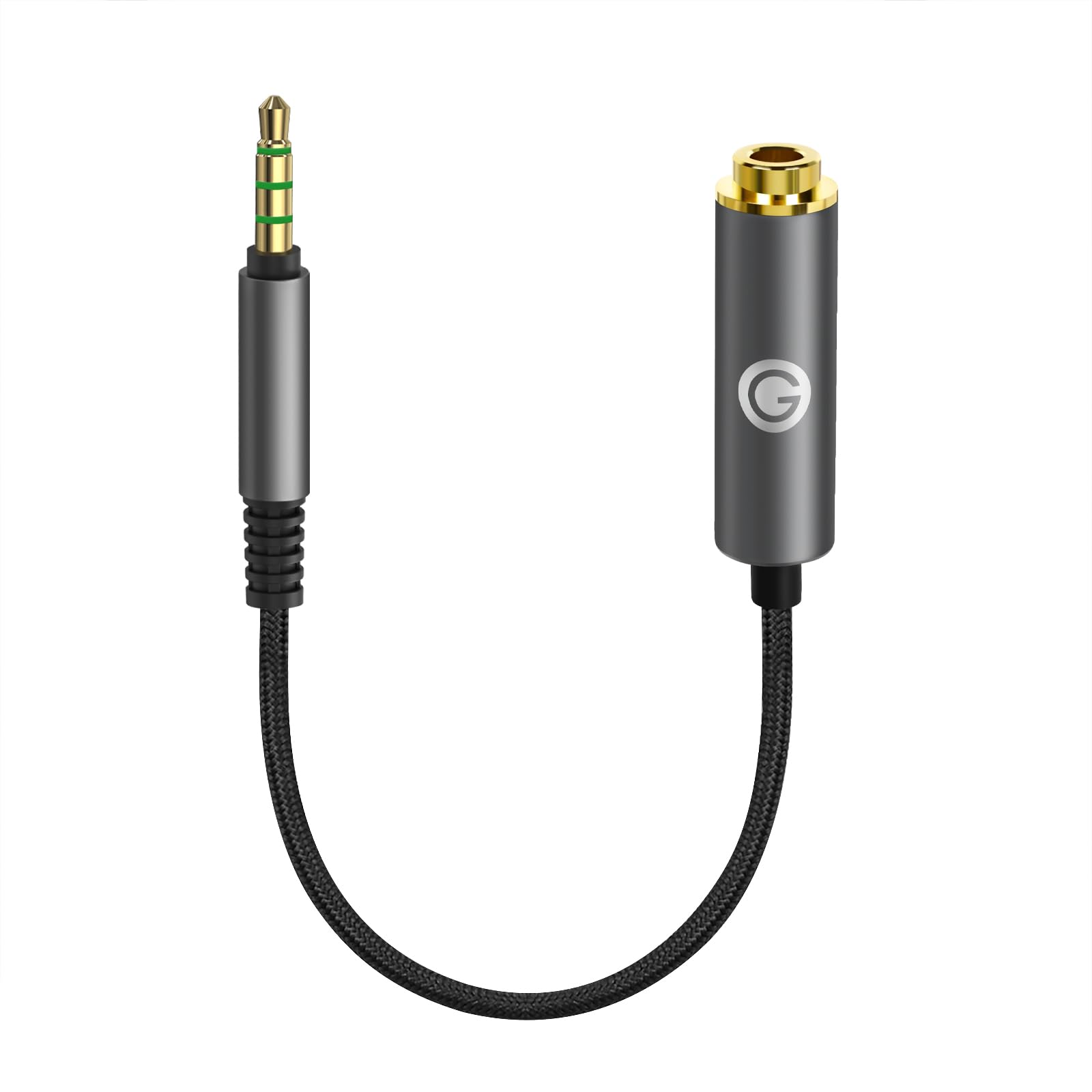 GEEKRIA 3.5mm (4-Pole) Balanced to 4.4mm (5-Pole) Balanced Adapter Cable, 15cm Headphone Upgrade Conversion Cord, Aluminum Alloy Connectors, Braided PP Yarn