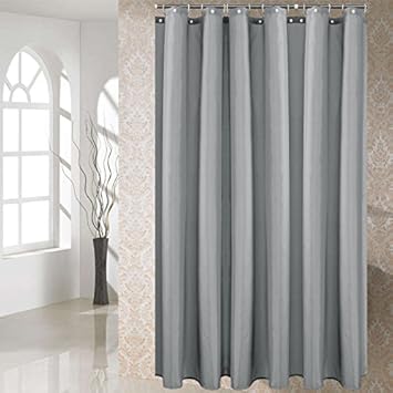Rideau De Douche Spero Bath Rideaux De Salle De Bain Imperméables Gris Clair Rideau De Bain 100 Polyester Anti Moisissure Gris Clair 180wx180h