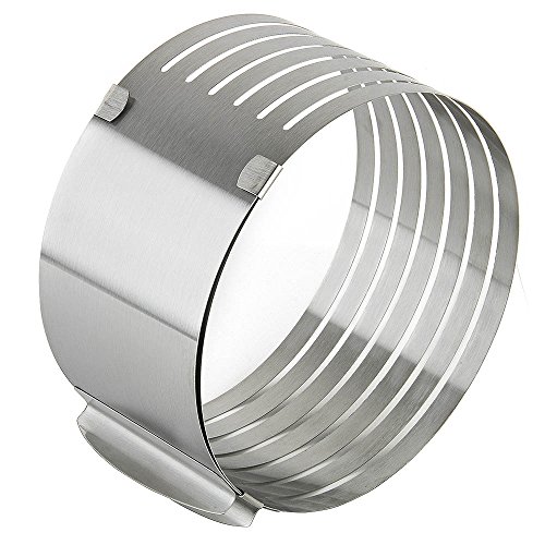 Layered Slicer Cake Ring Set, Ankoow 68 Inch Stainless Steel Circular
