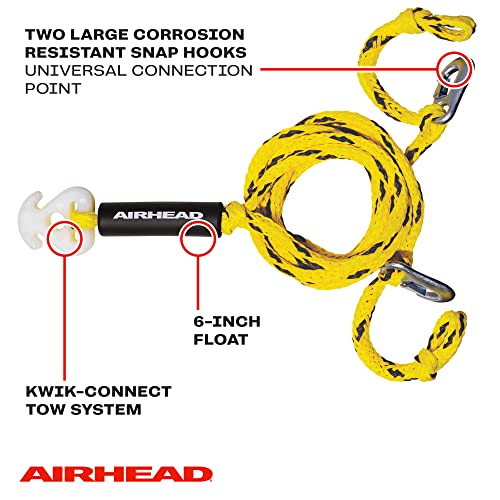 Airhead Heavy Duty Tow Harness for 14 Rider Towable Tubes, Water Skis, Wakesurf Boards and