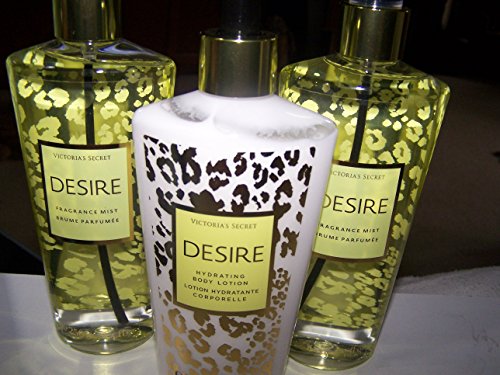 3 Piece Victoria's Secret Desire Coconut & Passion Fruit Fragrance Gift Set- Fragrance Mist & Lotion (Desire)
