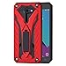 Ownest Compatible Samsung Galaxy J3 Emerge/J3 Eclipse/J3 Mission/J3 Prime/Express Prime 2/Sol 2 Case, Dual Layer 2 in 1 with Protection and Kickstand Case for Galaxy J3 2017，Not fit J3 2018-Red