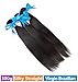 Rechoo Brazilian Virgin Remy Straight Hair Weave Unprocessed Human Hair Extension Silky Straight 3 Bundles 300g Natural Black 12