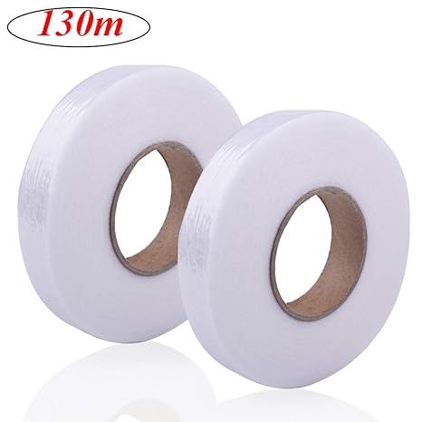 Gudotra 130m 2 Rolls Of Iron On Hemming Tape For Jeans Curtains