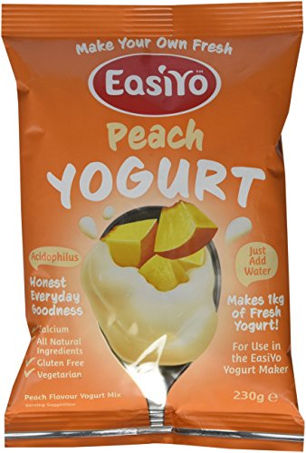 EasiYo Yogurt Mix, Peach, 8 Count