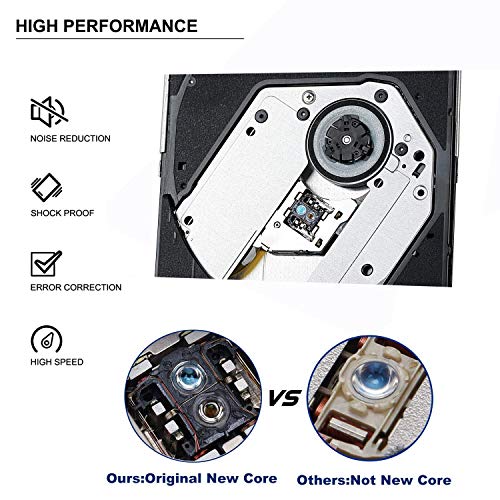 USB 3.0 Blu-ray Player/DVD Drive/DVD Burner with 3D 4K Blu-ray Disc Player,Portable USB 3.0 Blu Ray DVD Burner Player Writer Reader Disk for Laptop, Windows 7/8/10,Linxus,Mac OS (Silver)