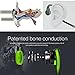 Open Ear Bone Conduction Headphones, Sports Headphone With Waterproof Sweatproof and Noise Reduction Microphone for iPhone/ Android/ MP3/ MP4 (Green)