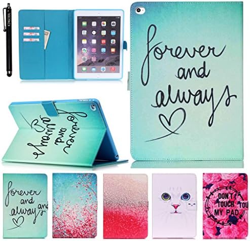 iPad Mini 4 Case KINGCOOL(TM) Forever and Always Love Printed Premium PU Leather Wallet Case with Stand Flip Cover for Apple Apple iPad Mini 4