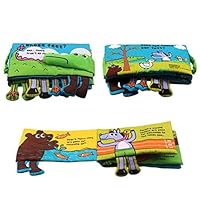 Artelio Kids Animal World Advanture, Fabric Baby Soft Cloth Book (Whose Feet)