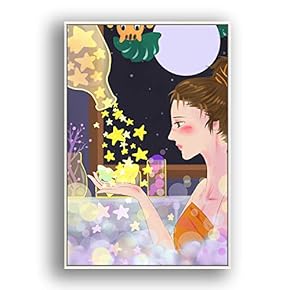 Framed Canvas Wall Art for Living Room, Bedroom Flow in The Dream Canvas Prints for Modern Home Decoration Ready to Hang - 16"x24" inches