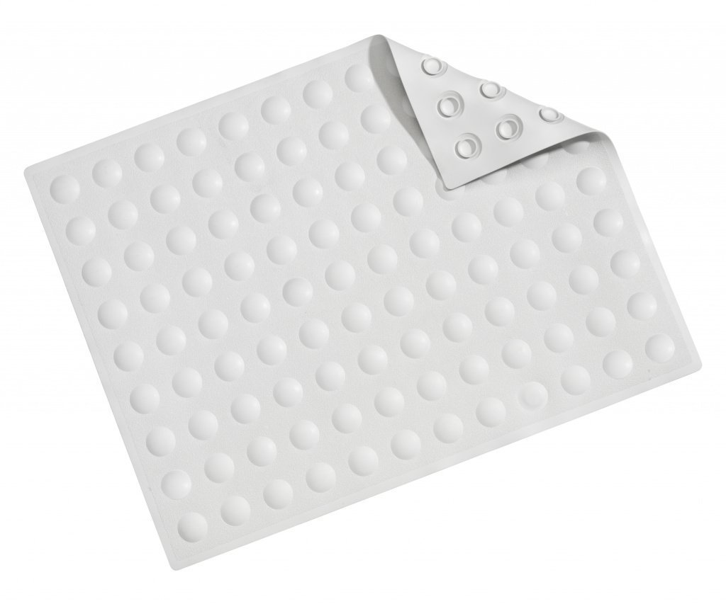 Croydex Hygiene 'n' Clean Bath Mat - Non Slip, Anti Mould, Made from Natural Rubber, Machine Washable with Secure Suction Cup Grip - Ideal Bath Mat for Inside Bath, Anti-Bacterial, 57 x 43 cm
