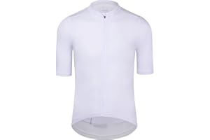 RISESBIK Men's Cycling Jersey Zipper Pocket Short Sleeve Lightweight Aero Race Fit Bike Jersey, UPF 50+ Biking Cycling Shirt