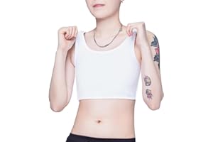 Aivtalk Lesbian Tomboy Chest Binder Tank Top Breathable Super Flat Compression Sport Corset