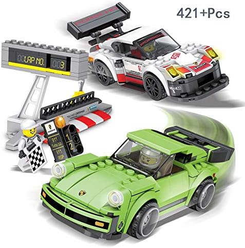 421PCS Technic Super Speed Champions Racing Car Building Blocks Compatible Legoed City Racer Figure DIY Bricks Toys for Children No Box
