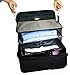 Stow-N-Go Travel Luggage Organizer and Packing Cube Space Saver With Built In Hanging Shelves and Laundry Storage Compartment. Save Room In Suitcases, Reduce Wrinkles and Never Unpack Clothes Again