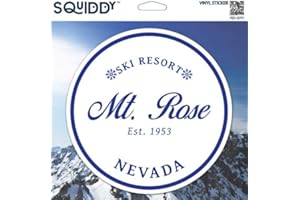 Squiddy Mt Rose Nevada - Vinyl Sticker Decal for Phone, Laptop, Water Bottle (2.5" Tall)