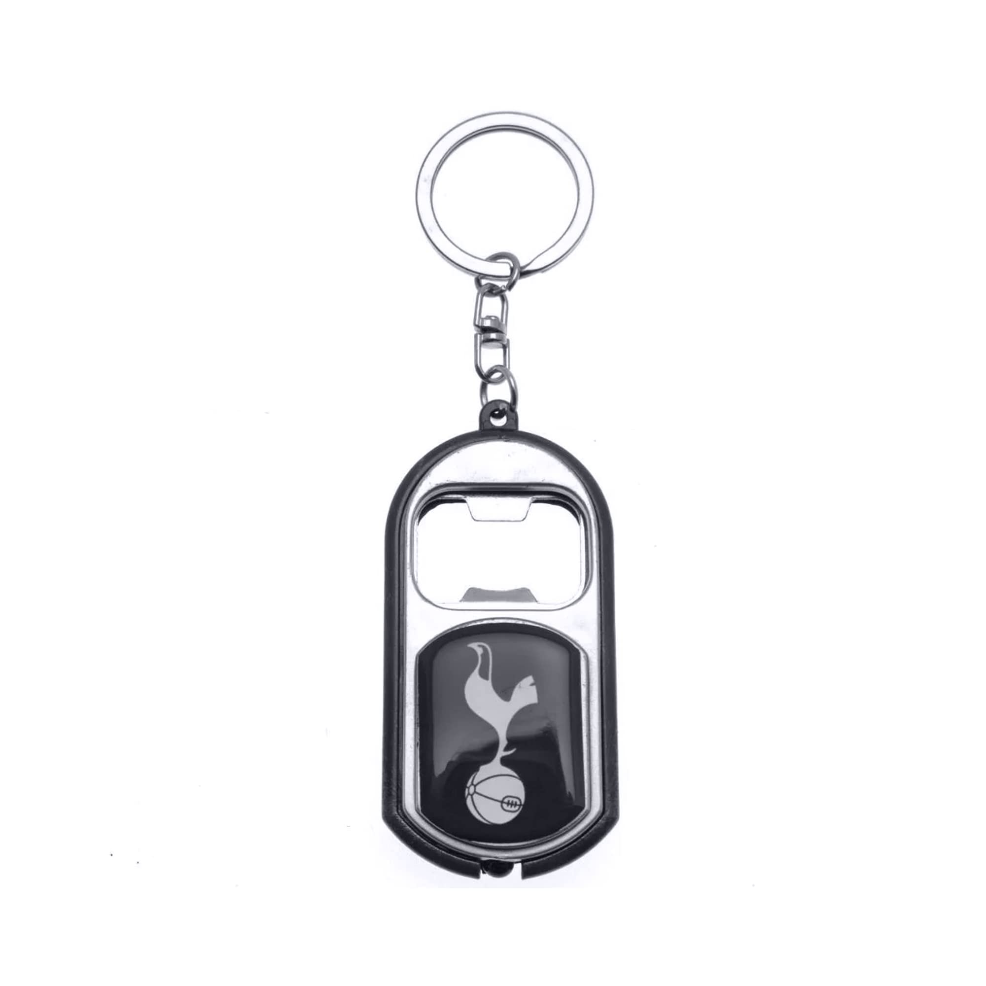 Tottenham Hotspur FC Official Football Crest Bottle Opener Keyring With Torch (One Size) (Navy)