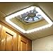 HENG'S INDUSTRIES Universal LED Vent Trim Kit | Clear Lens Ring Diffuser & Warm White Light | Decorative & Functional | 720 Lumens | RVs Campers Travel Trailers | HG-LR-C-WW-AFT