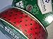 Members Mark Premium Ribbon Wired Edge 1.5" by 50 Yards Polka Dot Red Green