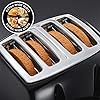 Russell Hobbs 21651 Textures 4-Slice Toaster 21651-Black, Plastic, Black