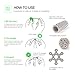 MagneBalls - 222 pcs 5MM Magnetic Ball Set for Office Stress Relief |Desk Sculpture Toy Perfect for Crafts,Jewelry and Education|Magnetized Fidget Cube Provides Relief for Anxiety,ADHD,Autism, Boredom