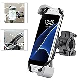 [2017 Secure Clamp] Ogaming Bike Cell Phone Mount Bicycle Motorcycle Handlebar Holder, Universal for iPhone 7 6 Plus 5s 4 Galaxy S8 S7 S6 Edge S5 S4 Note 5 4 other Device,Casual&MTB Riding