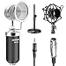 Neewer NW-1500 Desktop Broadcast & Recording Condenser Microphone with Audio Cable Bundle with Desktop 4.7 - 7.5- Inch Mic Stand, Metal Shock Mount and Mic Wind Screen Filter Shied