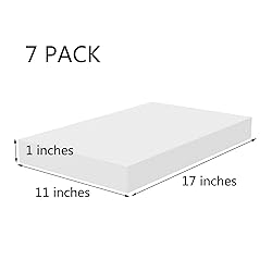 AMZQNART Craft Foam Blocks, 1 in Thick 17x11" EPS