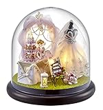 Cuteroom Mini Glassball Dollhouse Miniature DIY Kit Handmade Xmas/Birthday Idea Gift Love Forever