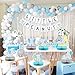 6 PCS Blue Elephant Honeycomb Centerpieces Baby Boy It's A Boy Table Decorations Blue Little Peanut Cutouts for Elephant Theme Baby Shower Birthday Party Supplies