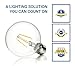 Hyperikon G25 LED Vintage Filament Bulb, Dimmable, 5W (40W Equivalent), 500 lumen, 2700K (Warm White), Medium Base (E26), CRI 80+, UL-Listed - (Pack of 6)
