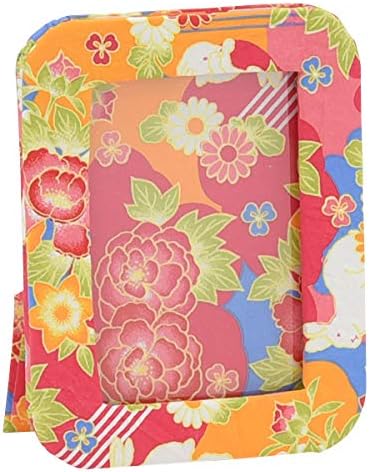 Amazon Co Jp お仏壇のはせがわ 写真立て フォトフレーム 和紙 和柄 ペット 動物 うさぎ 縦置 横置和紙写真立ミニ うさぎビビッド６１３８０ ホーム キッチン