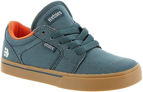 Etnies Shoes Kids Unisex-Kids Barge LS Skate Shoe, Dark Blue/Gum, 10C Medium US Big Kid