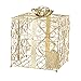 Cathy's Concepts Reception Gift Card Holder – Gold, Metal Construction, Glitter Accents, Perfect for Weddings, Graduations & More