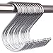 Zicome Set of 15 Powerful Silver S Shape Stainless Steel Hanger Hooks