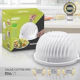 Salad Cutter Bowl 60 Seconds Salad Maker Cutter-Fast Fresh Salad Slicer, Salad Chopper and Fruit Vegetable Bowl