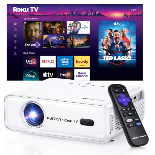 Aurzen D1R Roku Smart Portable Projector
