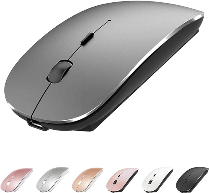 Bluetooth Mouse for MacBook pro/MacBook air/Laptop/iMac/ipad, Wireless Mouse for MacBook pro MacBook Air/iMac/Laptop/Notebook/pc(Bluetooth Mouse/Grey)