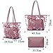 xhorizon FL1 Women Clear Tote Bag Purse Work Bag Waterproof Travel Bag Beach Handbag Gym Sports Bag (Black)