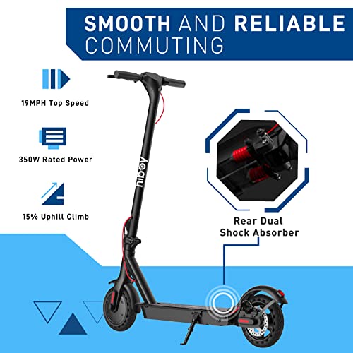Hiboy KS4 Electric Scooter, Upgraded 350W Motor(Max 500W), 19 MPH 17