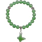 EDEN'S CALL 8mm Crystal Stone Round Beads Bracelet for Women Handmade Quartz Butterfly Charm Beaded Bracelet
