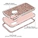 Vofolen Bling Case for iPhone Xs Max Case Glitter Cover Full-Body Protection Heavy Duty Hybrid Protective Hard Shell Silicone Rubber Armor with Front Bumper for iPhone Xs Max 10S Max (Rose Gold)