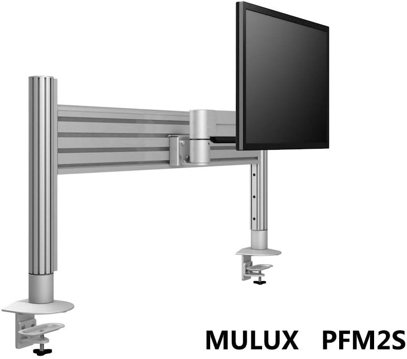 Monitor Stand Arm Single Screen Computer Monitor Stand Telescopic Rotating Screen Outline VEAS Hole Pitch 75x75mm / 100x100mm Adjustable Display LCD Screen Bracket (Color : Gray, Size : One size)
