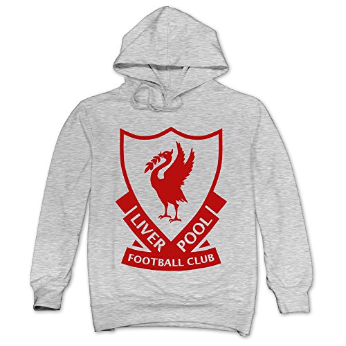 XJBD Men's Liverpool Football Club Hoodies Ash Size M