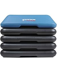 Titan ajustable Aerobic Stepper 4" 6" 8" 10" elevadores de W Gimnasio Ejercicio Paso 16" W