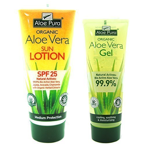 organic aloe vera sun lotion